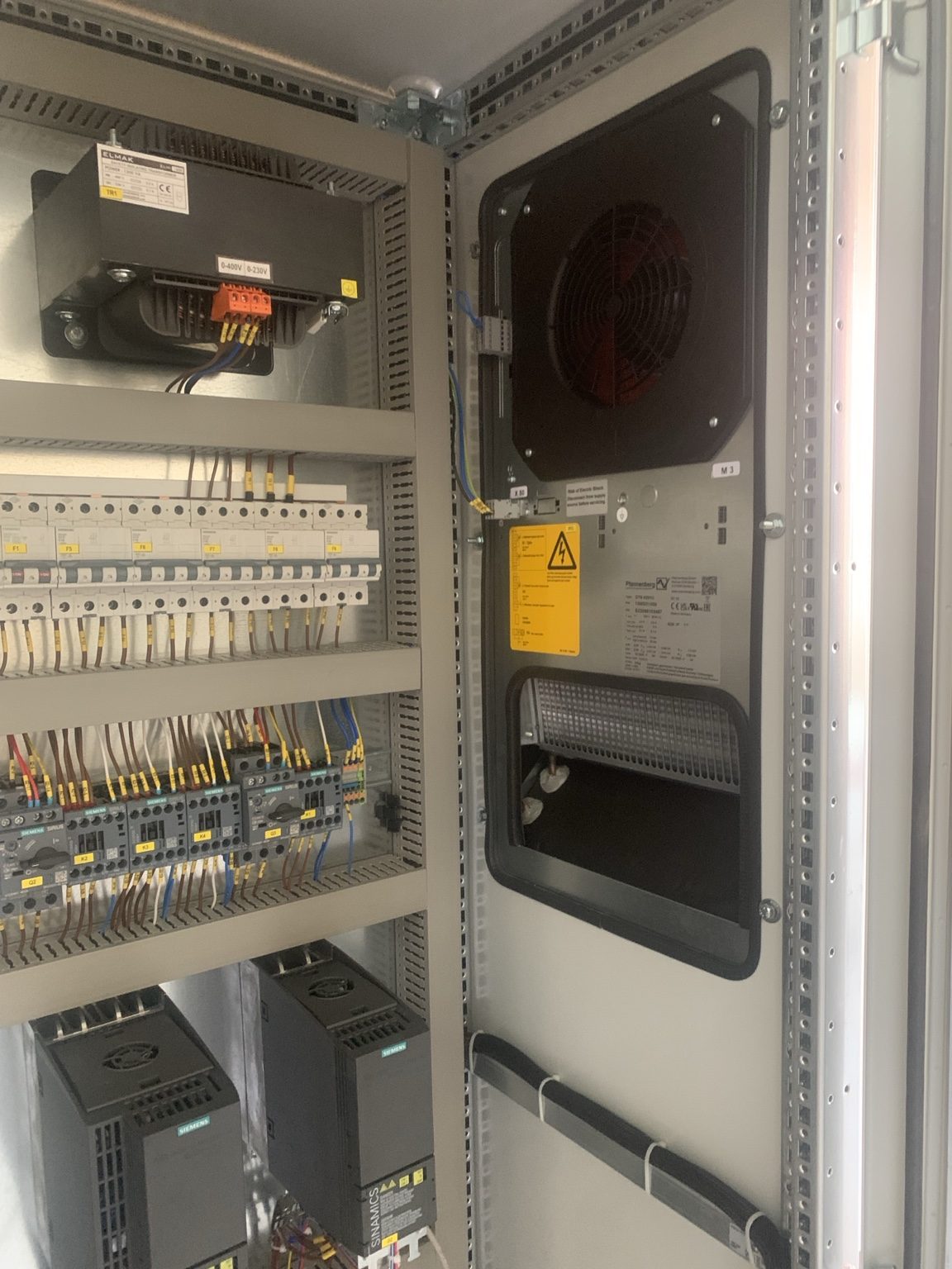 Siemens drives and electrical automation panel