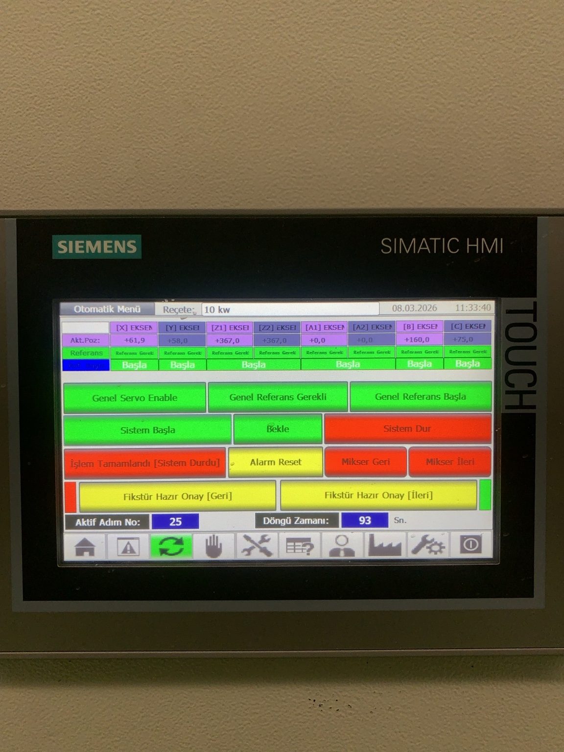 Siemens SIMATIC HMI interface